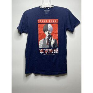Tokyo Ghoul T-Shirt Size M (38/40) Crunchyroll Anime Manga Blue Adult Unisex